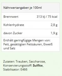 2025er Müller-Thurgau, feinherb - 1.0 l 