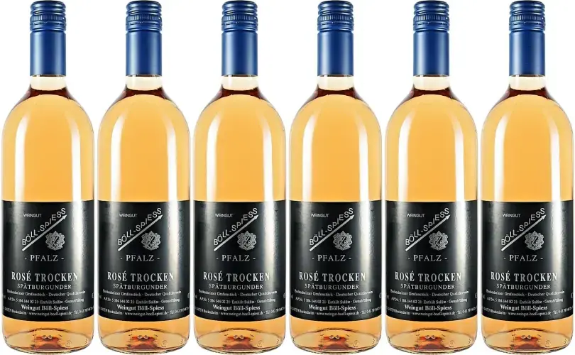 5+1 Aktion - Spätburgunder Roséwein, trocken - 0.75 l 